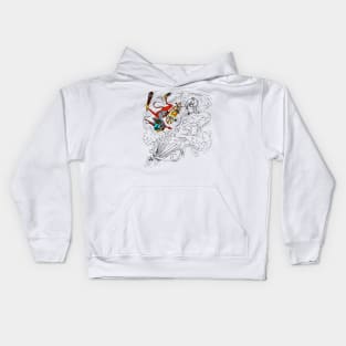 skater fox attack 3 Kids Hoodie